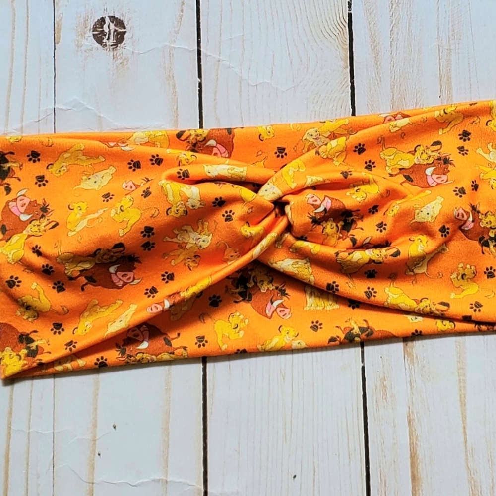 King lion headband twist,soft